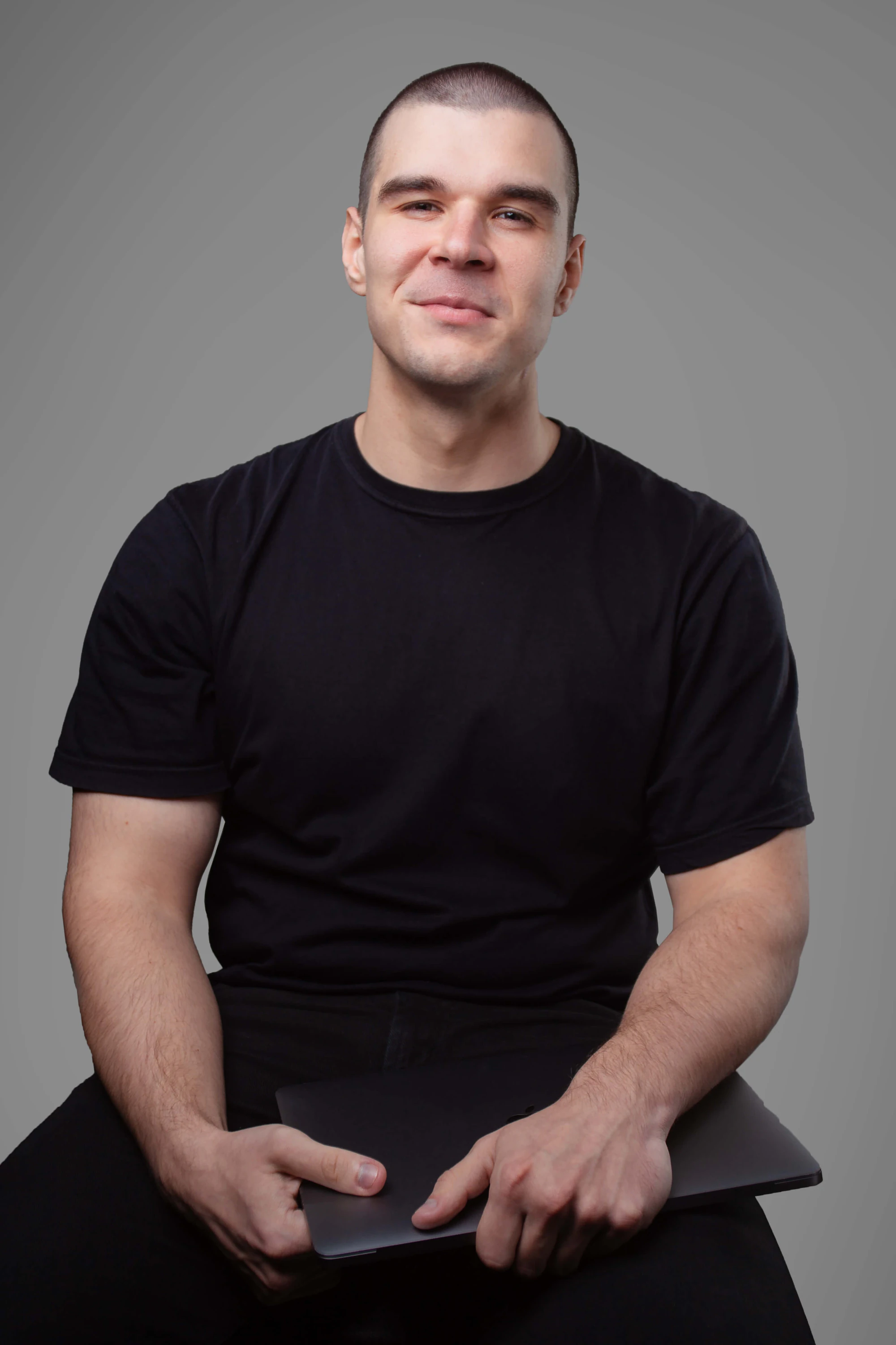 Portrait of Adam Krampl, freelance web developer and digital product designer in Bratislava